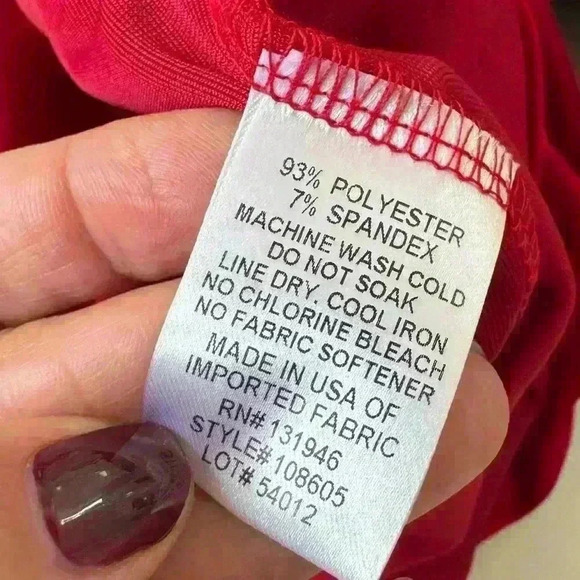 🍓NWT Jude Connally Rich Red Velvet Dress - Picture 9 of 9